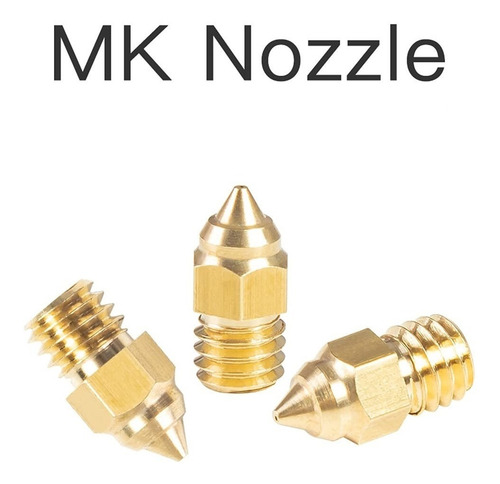 Imagen 4 de 5 de Pack 5 Boquilla Creality 0.3 Mk Nozzle Para Impresoras 3d