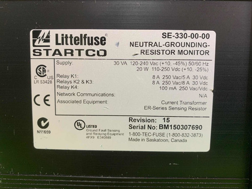 Littelfuse Startco Resistencia Se-330-00-00 (Usado)