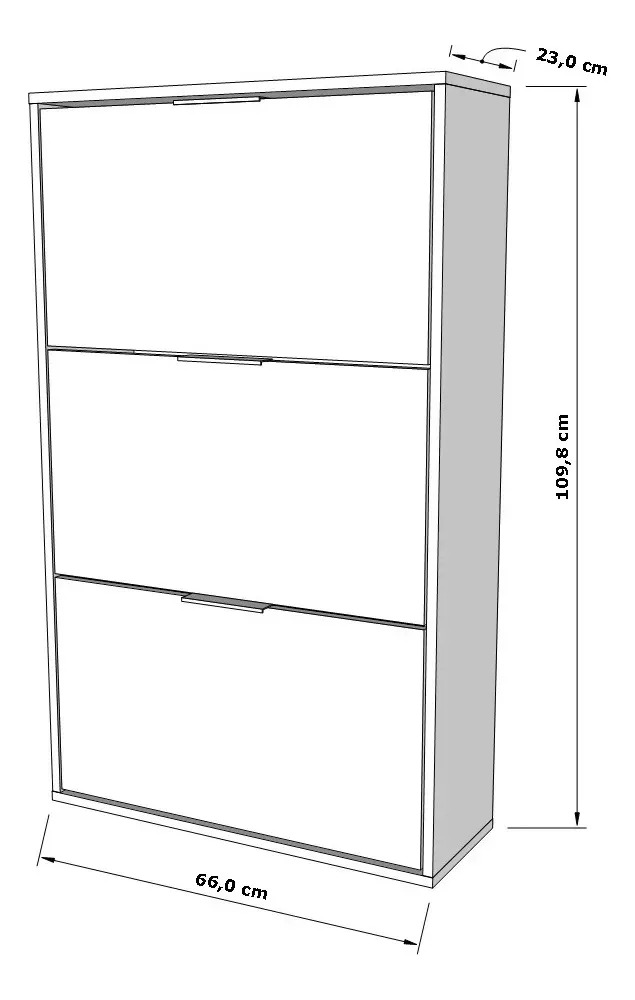Armário sapateira Peternella móveis Peternella móveis Moderno - branco