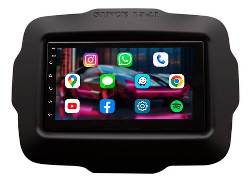 Kit Multimídia Jeep Renegade Pcd Universal Android 9.0 Wi-fi