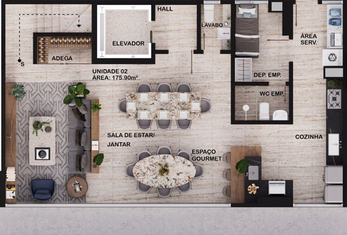 Imagem 21 de 23 de Apartamento Com 3 Dormitórios À Venda, 176 M² Por R$ 1.056.725,00 - Tirol - Natal/rn - Ap6337
