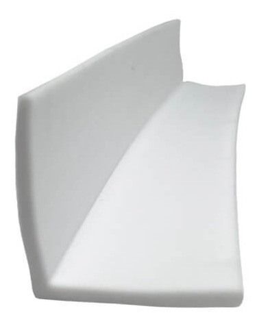 Imagen 3 de 3 de Perfil Ángulo Flexible Plástico Pvc Lados Iguales Esquinero