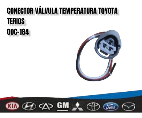 Conector Sensor Válvula Temperatura Toyota Terios, Corolla