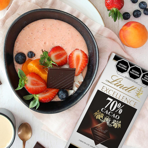 Lindt Excellence 70% Cacao Chocolate Amargo Genuino Cocoa