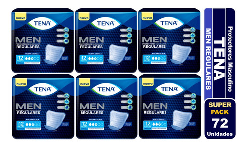 Tena For Men Protectores Masculinos Pack De 6 Paquetes