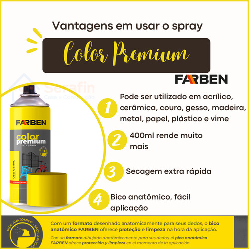 Kit 3 Tinta Spray 400ml Uso Geral Todas As Cores Automotivo.