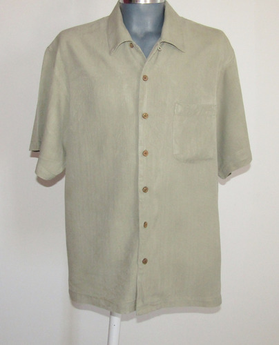 Tommy Bahama. Camisa  Bordada Pinup / Bolinche  Xl 100% Seda