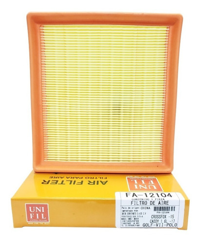 Filtro De Aire Vw Caddy Virtus 1.6 Mpi 16-20 Unifil Fa-12104