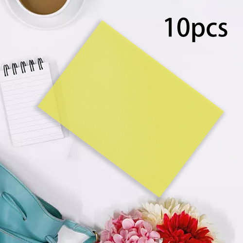 10 Hojas De Película De Pvc Duro, Tamaño A4, Amarillo