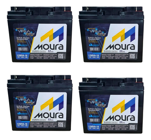 Kit 4 Baterias Nobreak Apc Sua3000i Smart-ups 3,0 Kva 3000va