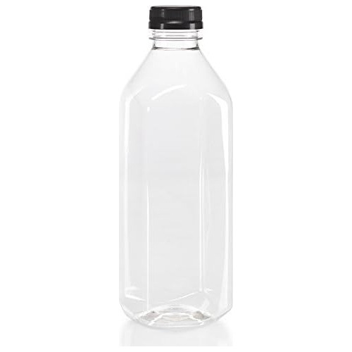 (6) Botellas De Plástico Transparente Jugo De Grado Al...