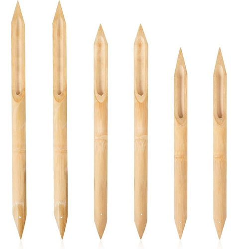 6 Piezas De Plumas De Caña De Bambú Pluma De Bambú Duro De D