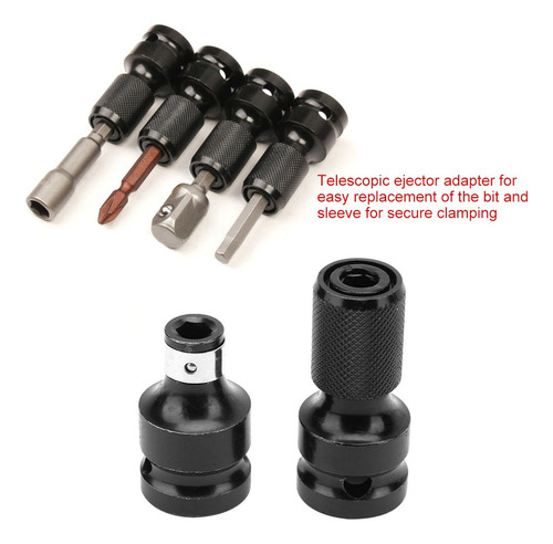 Para Mandril Adaptador De Enchufe Hexagonal De 1/2 A 1/4 De