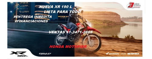 Honda Xr 190 0km Fi Xr Tornado Xre Wave Financia Motopier