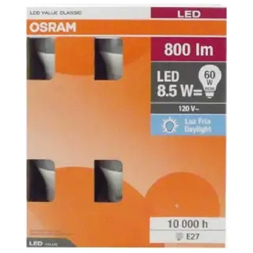 Focos Led Osram Luz Fría De 8.5 Watts Con 6 Piezas