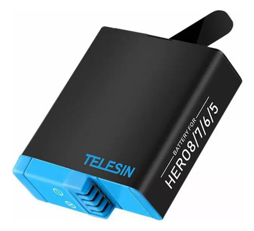 3 Baterias 1220mah Para Camaras Gopro Hero 8, 7, 6, 5 Black
