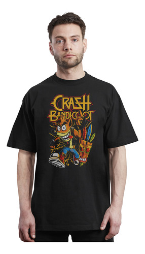 Crash Bandiccot - Metal - Polera