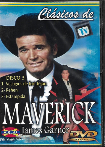 Dvd - Maverick - Clasico De Tv Disco 3 -3 Episodios Original