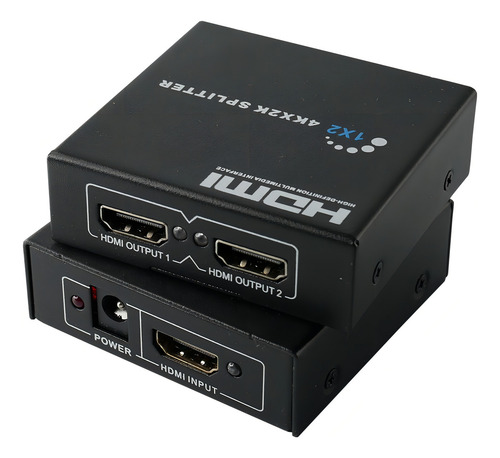 Splitter Hdmi 1x2 Activo 3d 2k 4k Duplica La Imagen Divisor