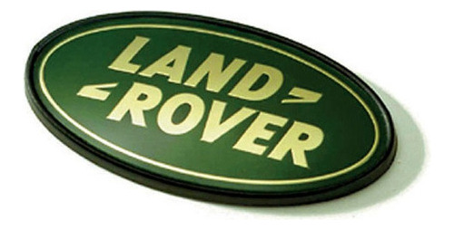 Insignia De Plástico 3d Moldeada Land Rover Verde Y Dorado