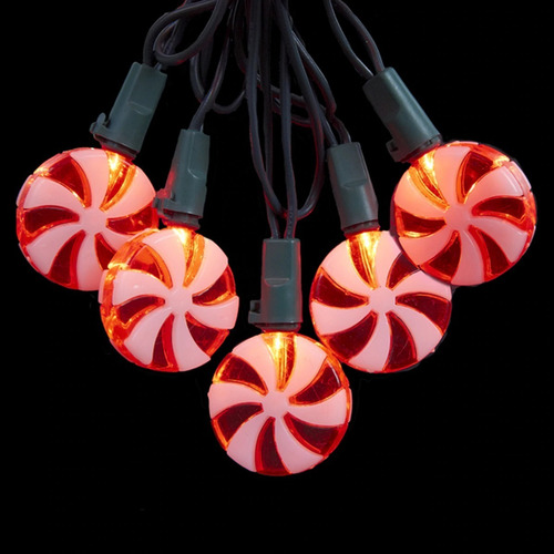 Serie Navideña En Forma De Caramelos Con 20 Luces De 1,8m