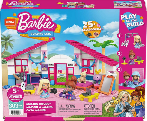 Mega Construx Barbie Malibu House, Juguetes De Construcción