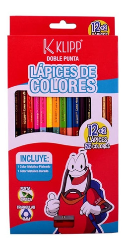 Colores Klipp Doblepunta *12+2 Unidades *5 Cajas