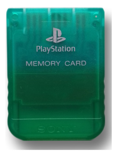 Memory Card Ps1 Original Verde Transparente - Wird Us -