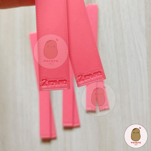Set Varillas O Reglas Niveladoras Repostería De 2 3 4 Y 5 Mm