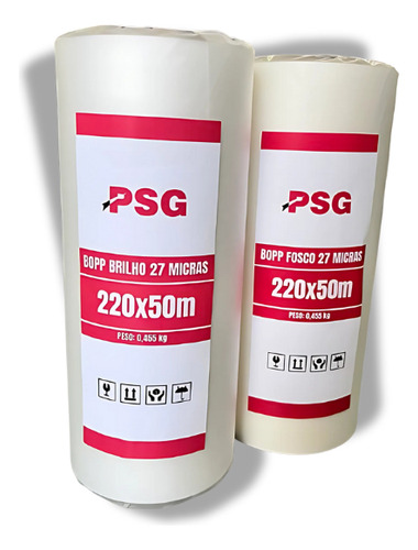 Kit Bopp Fosco E Brilho 22cm X 50 M Cada -  27 Micras 