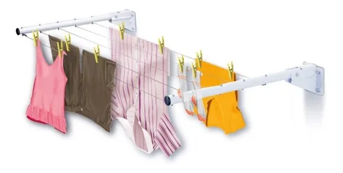Tendedero Ropa Retr ctil Con Brazos Movibles Acero Pr ctico