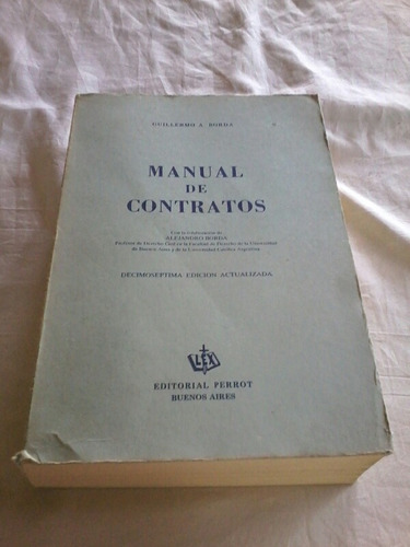 Manual De Contratos /guillermo A. Borda (i)