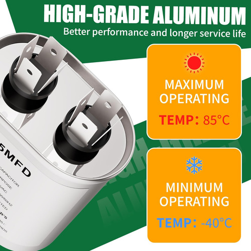 Capacitor De 75 Mfd Cbb65 Capacitor De Arranque Ovalado 75