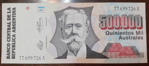 Billete 500000 Australes - Serie A - Excelente (Usado)