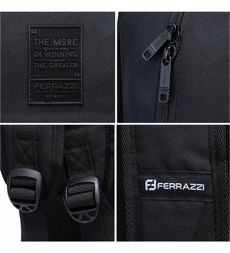 Mochila Casual Reforçada Executiva Espaçosa Cor Preto Desenho Do Tecido Liso
