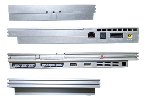 Consola Playstation 2 Ps2 Slim Silver Matrix Plateado Plateado (Usado)