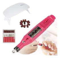Comprar Pulidor De Uñas Electrico + 10 Lijas + Secadora De Uñas
