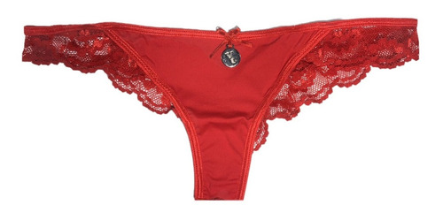 Bombacha Colaless Lycra Puntilla Aina Navidad Yvette N0555