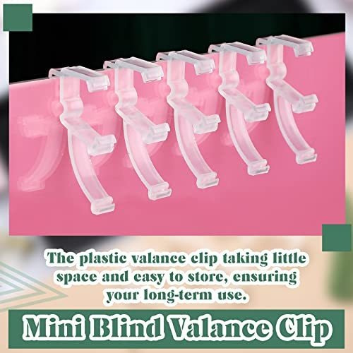 20 Clips Para Cenefa Ventana Plastico Transparente