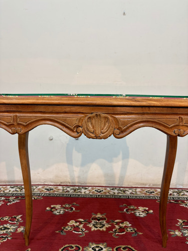 Antigua Mesa De Sala Renacimiento Tallada (Usado)
