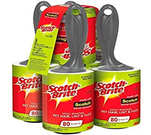 Saca Pelusa Scotch Brite Value Pack Rodillo De Pelusa 80 Hoj