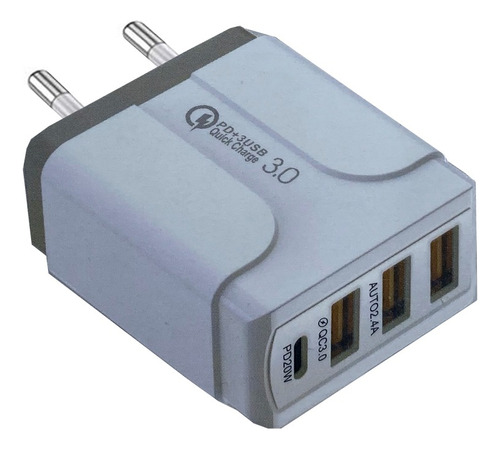 Cargador Carga Rápida 30w Usb Tipo C 30w Quick Charger Qc3.0