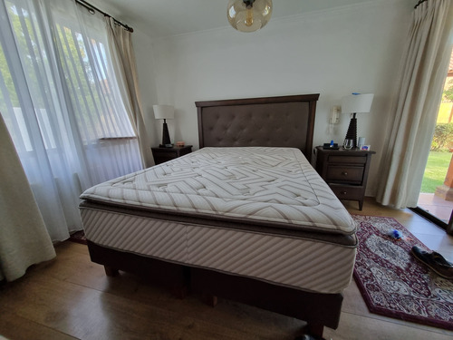Cama Europea+ Colchon + Respaldo 2 Plazas (Usado)