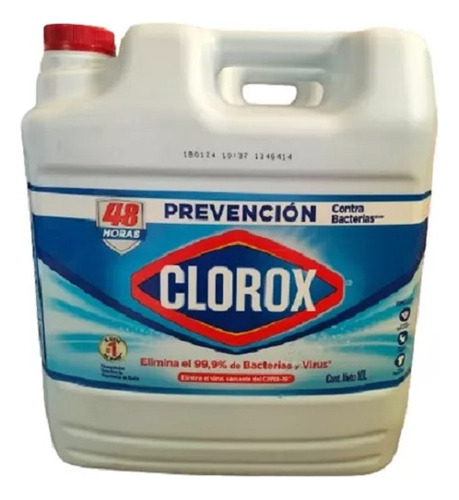 Blanqueador Líquido Clorox Ultraconcentrado 10 Lt
