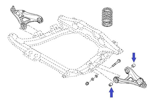 Bujes Tijera Delantera Renault Clio Fase I (kit 4 Unidades)