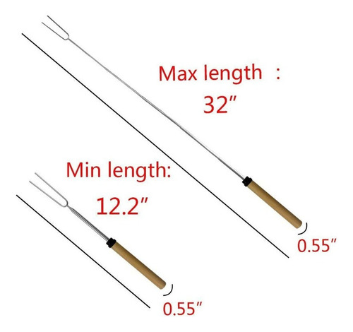 Palitos De Marshmallow Assado, Conjunto De 8