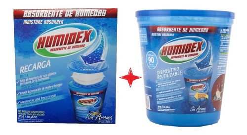 Absorbente Humedad + Repuesto Deshumificador 300gr Ambiente