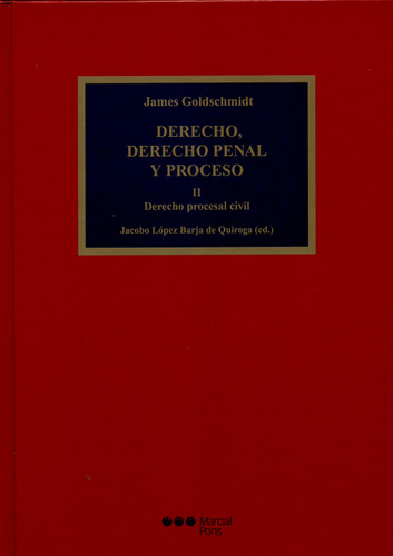 Derecho, Derecho Penal Y Proceso Ii. Derecho Procesal Civil 