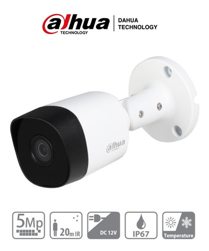 Imagen 2 de 6 de Camara Dahua 5mp Full Hd Exterior Seguridad Cctv Metalica