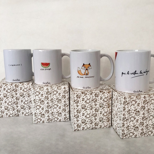 Combo Tazas Nico Da Rocha Arte Dibujo